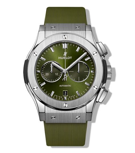 Hublot: Reloj para Hombre casual Classic Fusion plateado, verde .